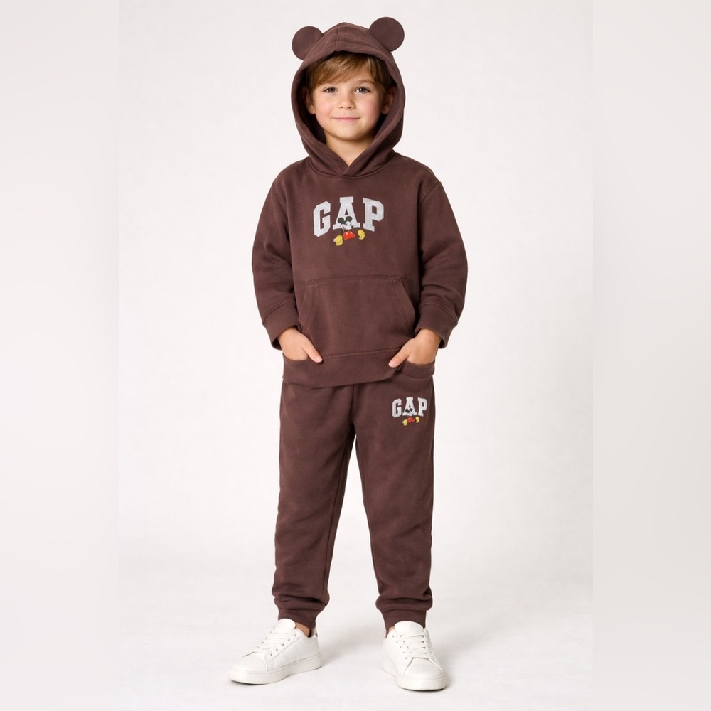 GAP Kids Chocolate Brown Joggers Set